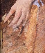 Mary Cassatt Detail of  The woman in Black oil on canvas